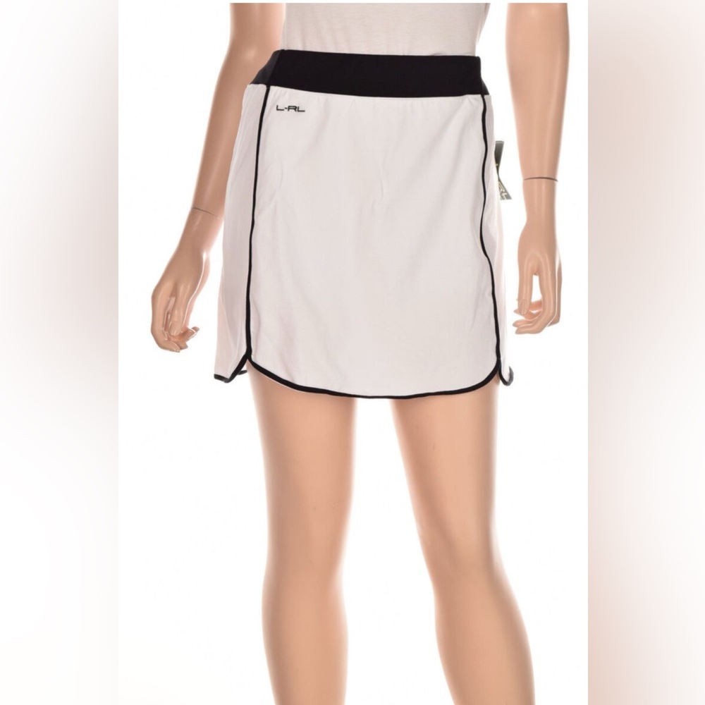 White and Black Athletic Skirt